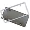 Zone Tech Bubble Smoked Tinted License Plate Tag Shield Cover And Chrome Frame